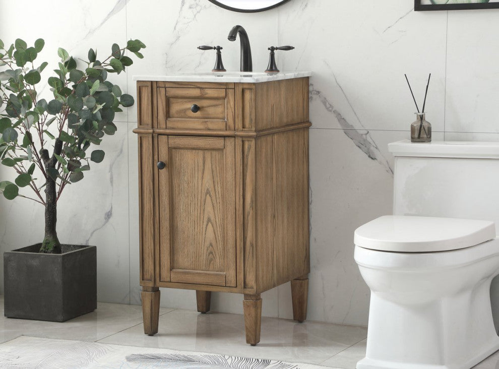 Elegant VF12518DW 18" Single Bathroom Vanity, Driftwood