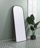 Metal Frame Arch Full Length Mirror 28X74 Inch, Black