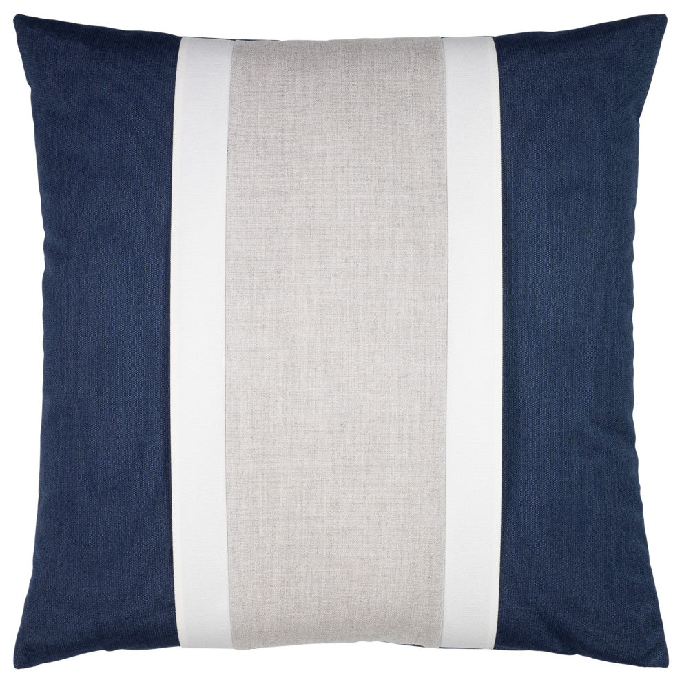 Nevis Indigo Indoor/Outdoor Performance Pillow, 20" x 20"