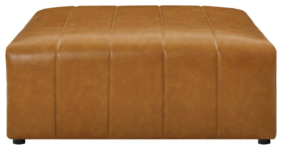 Bartlett Vegan Leather Vegan Leather 4-Piece Sectional Sofa Tan