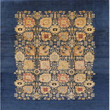 Ahgly Company Indoor Square Mid-Century Modern Area Rugs, 5' Square