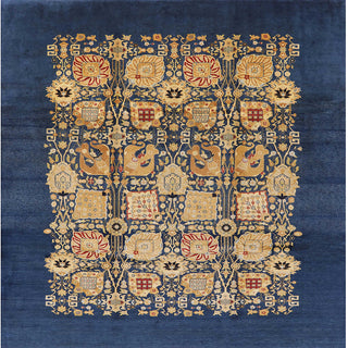 Ahgly Company Indoor Square Mid-Century Modern Area Rugs, 5' Square