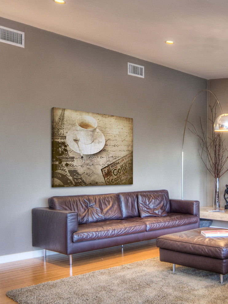 "Coffee Drink" Painting Print on Canvas by Irena Orlov