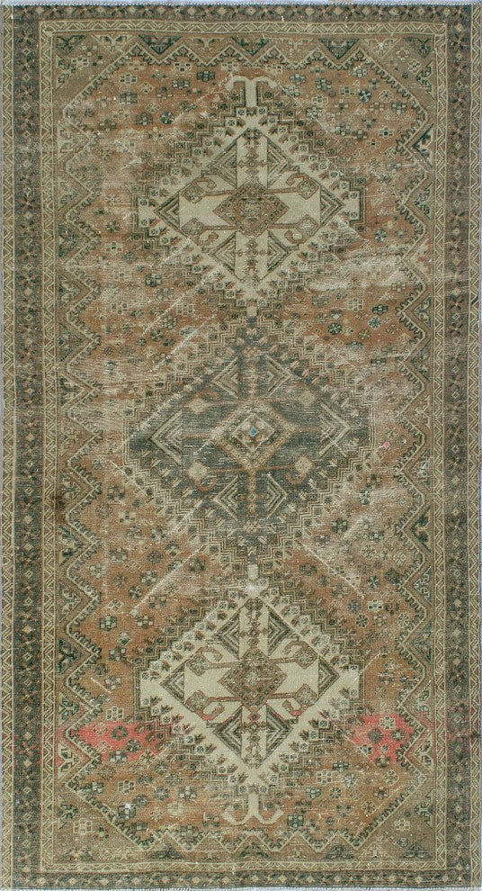 Vintage Sherazi Dyla Beige Rug 5'6"x9'11"