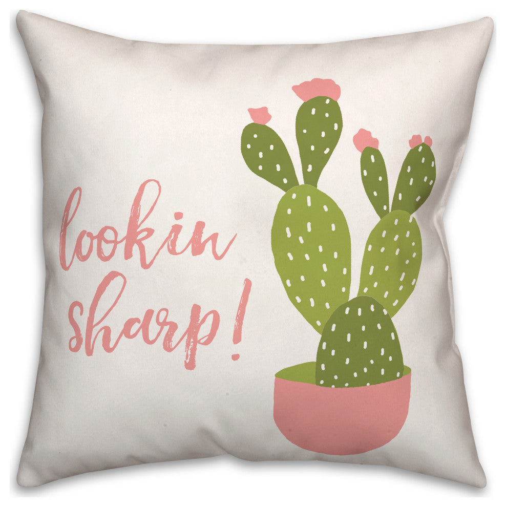 Lookin Sharp 18x18 Spun Poly Pillow