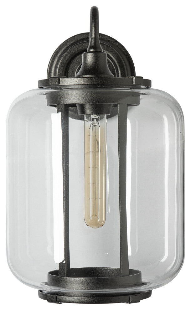Fairwinds Large Outdoor Sconce, Coastal Oil Rubbed Bronze Finish, Clear Glass