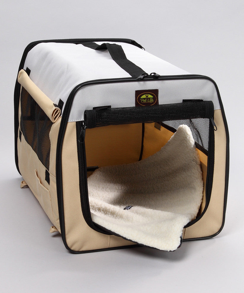 Folding Zippered Lightweight Easy Folding Pet Crate