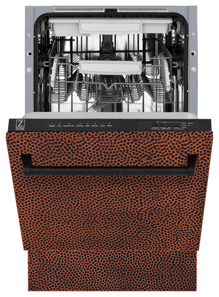 ZLINE 18" Tall Tub Dishwasher, Copper With Stainless Steel Tub DWV-HH-18