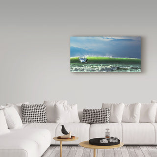 Massimo Mei 'Catch The Wave' Canvas Art, 47"x24"