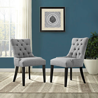 Modern Light Gray Regent Fabric Dining Chair