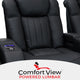 Seatcraft Athenian Home Theater Seating, Black, Row of 3