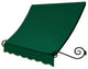 Awntech 8' Charleston Acrylic Fabric Fixed Awning, Forest