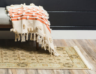 Unique Loom Cream Jefferson Palace 2' 0 x 6' 0 Runner Rug