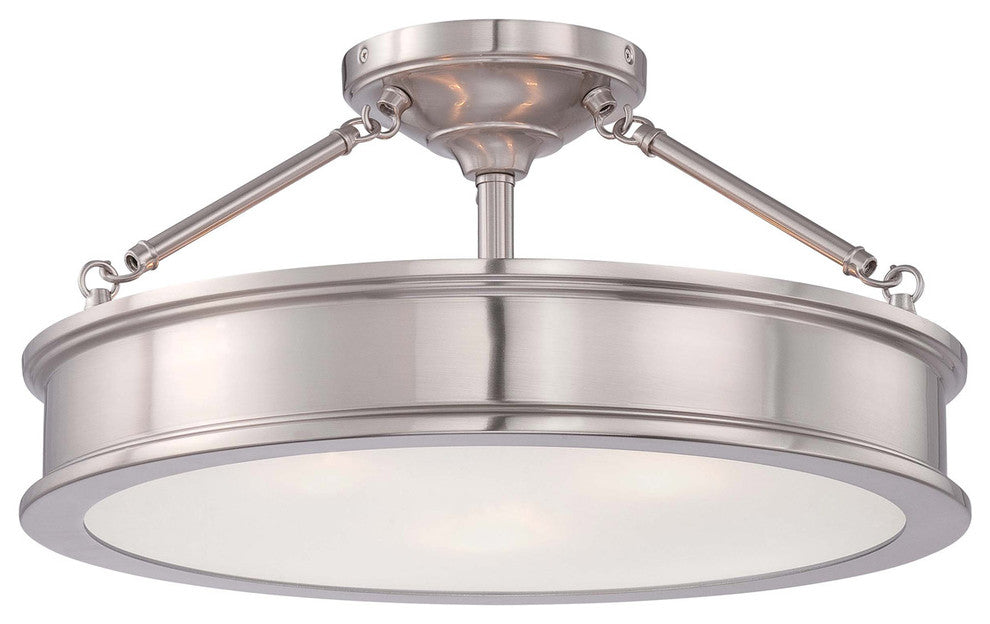 Minka-Lavery Harbour Point Three Light Semi Flush Mount 4177-84
