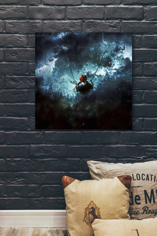 Cortesi Home "Travel is Dangerous" by Mario Sanchez Nevado Giclee Canvas,26"x26"
