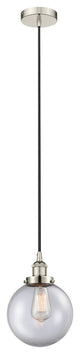 Innovations 616-1PH-PN-G202-8 1-Light Mini Pendant, Polished Nickel