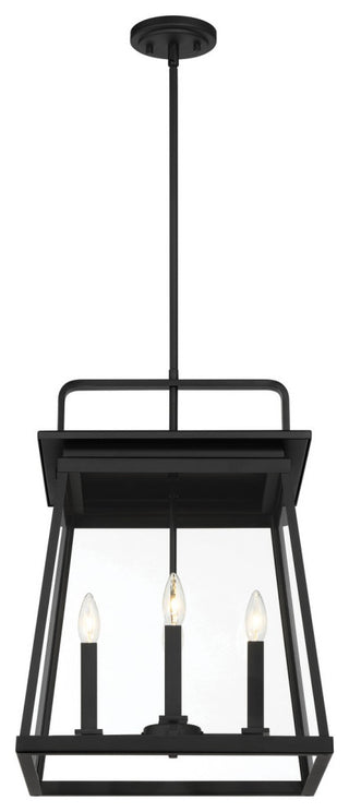 Minka Lavery Isla Vista 4 Light Outdoor Hanging Lantern, Coal
