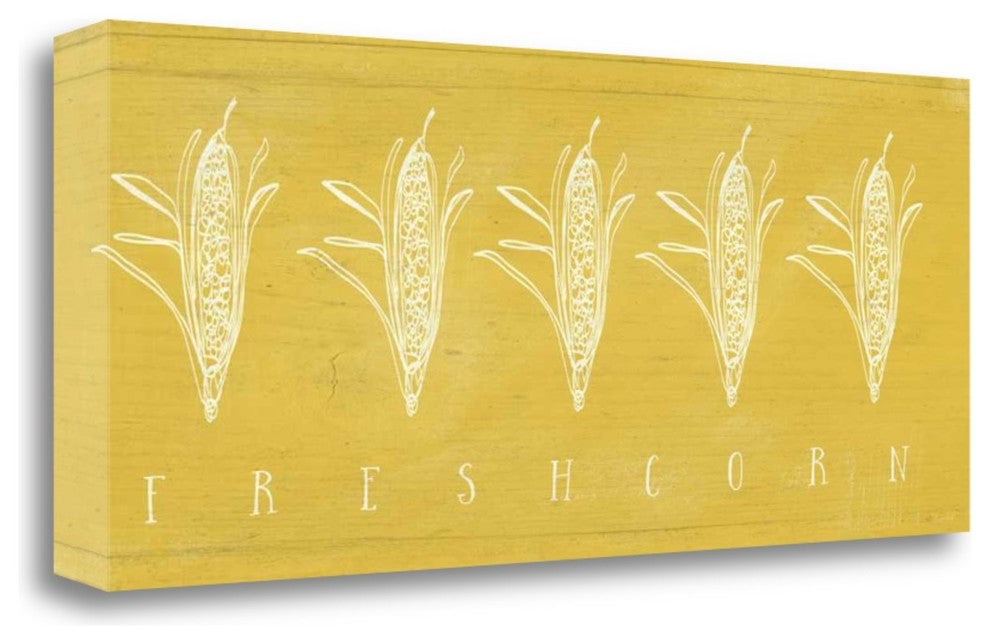 "Fresh Corn" By Linda Woods, Giclee Print on Gallery Wrap Canvas, Ready to Hang