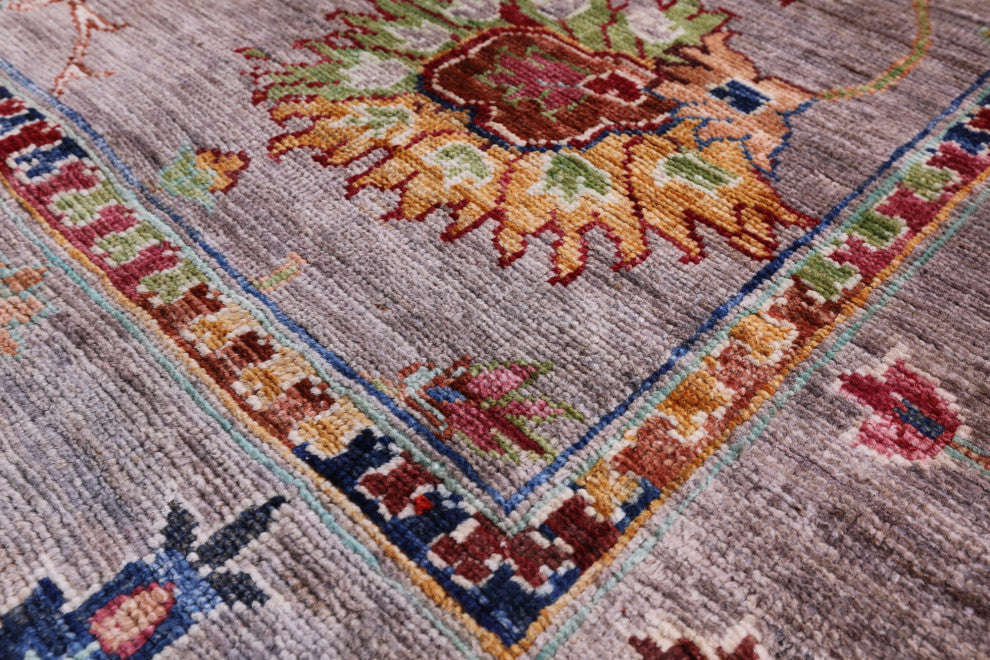 5' 9" X 8' 2" Hand-Knotted Persian Tabriz Wool Rug - Q12935