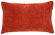 Pillow Decor, Venetian Velvet Earthen Orange Pillow 12x19