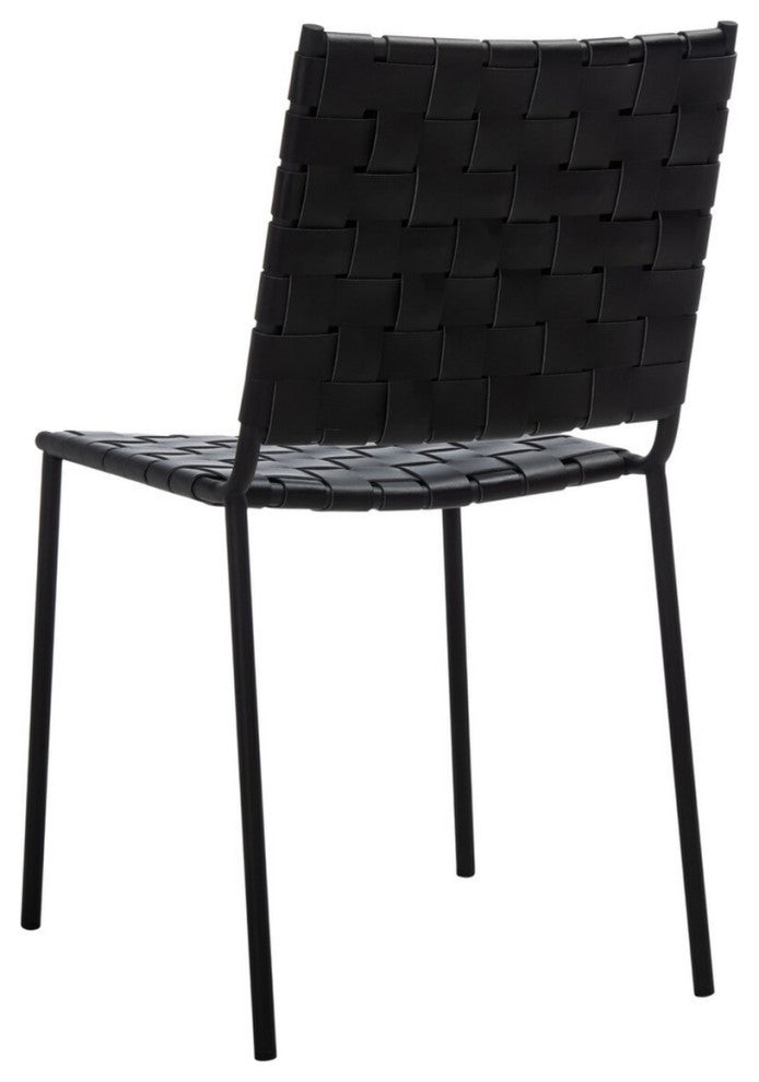 Safavieh Wesson Woven Dining Chair, Black
