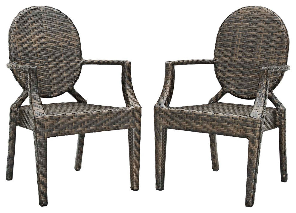 Casper Outdoor Patio Dining Armchair Set of 2