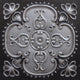 Antique Silver 3D Ceiling Panels, 2'x2', 100 Sq Ft, Pack of 25