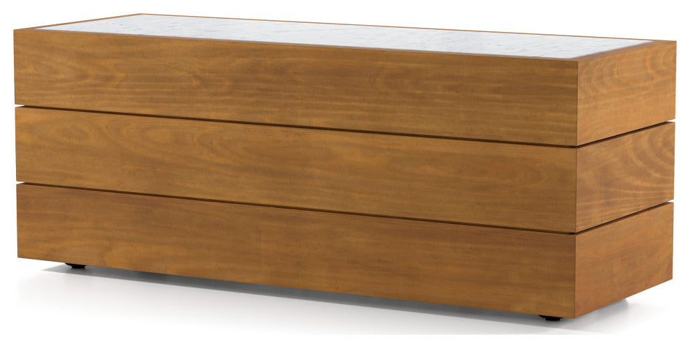 Grant Outdoor End Table-Natural Teak