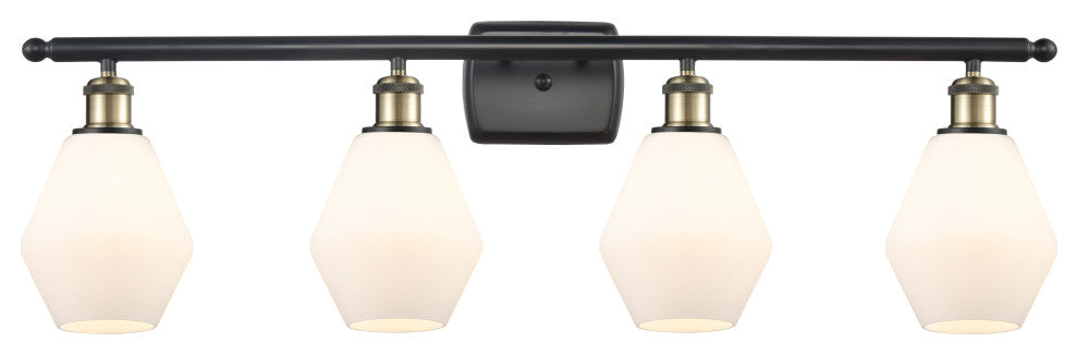 Innovations 516-4W-BAB-G651-6 4-Light Bath Vanity Light, Black Antique Brass