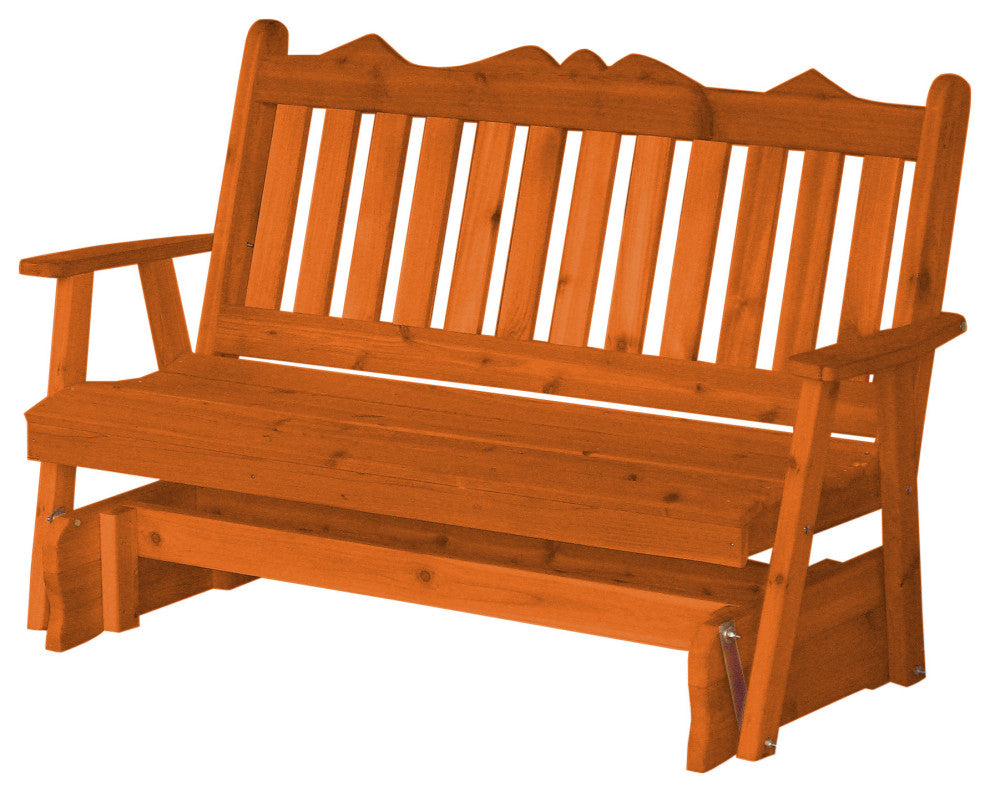 Cedar Royal English Glider, Redwood Stain, 6 Foot