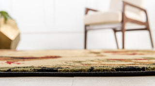 Unique Loom Cream Barnyard Farm 6' Square Rug