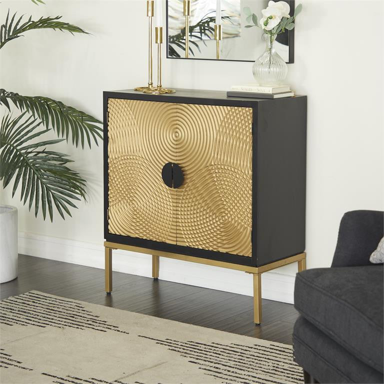 Bronze Wood Contemporary Cabinet