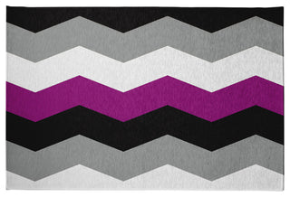 Asexual Chevron Chenille Rug, Asexual Chevron, 4'x6'