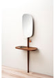 Nomon Recibidor Hallway Furniture, Natural Walnut and Polished Brass