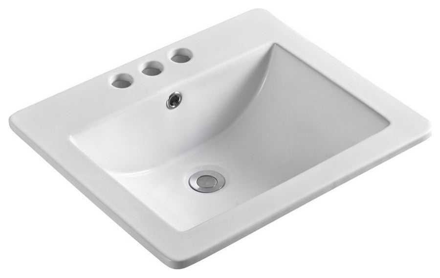 21" Single Sink Ceramic Top