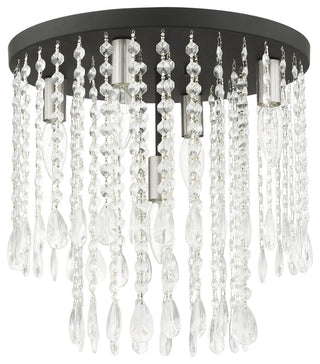 Black Transitional, Dazzling, Modern Classic, Casual Flush Mount