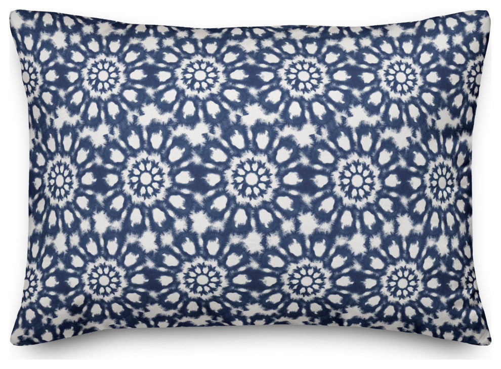 Radial Shibori Pattern 14x20 Indoor / Outdoor Pillow