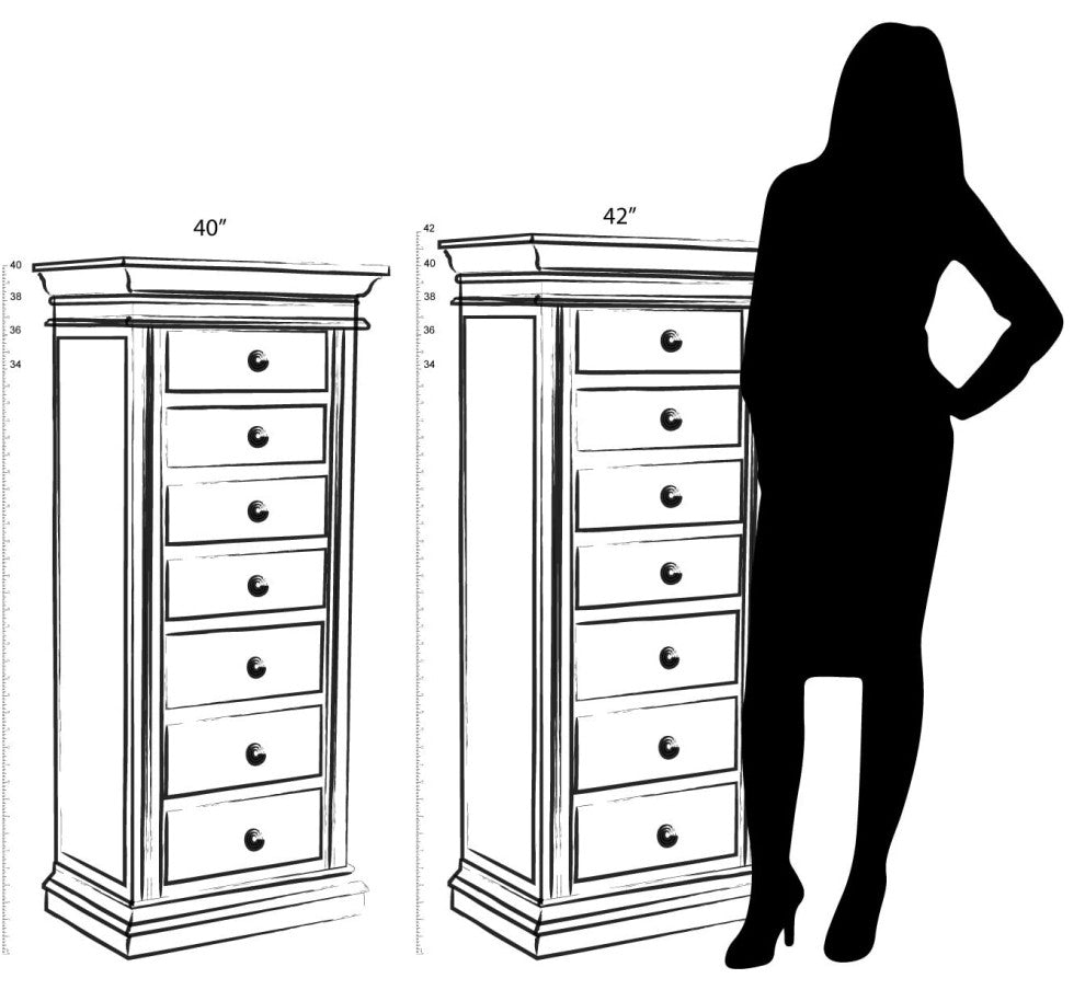 Landry Jewelry Armoire, Black