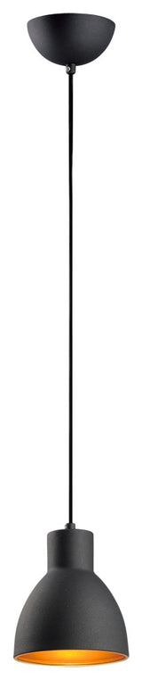 Maxim 11020 Cora 1 Light 7"W Mini Pendant - Black / Gold