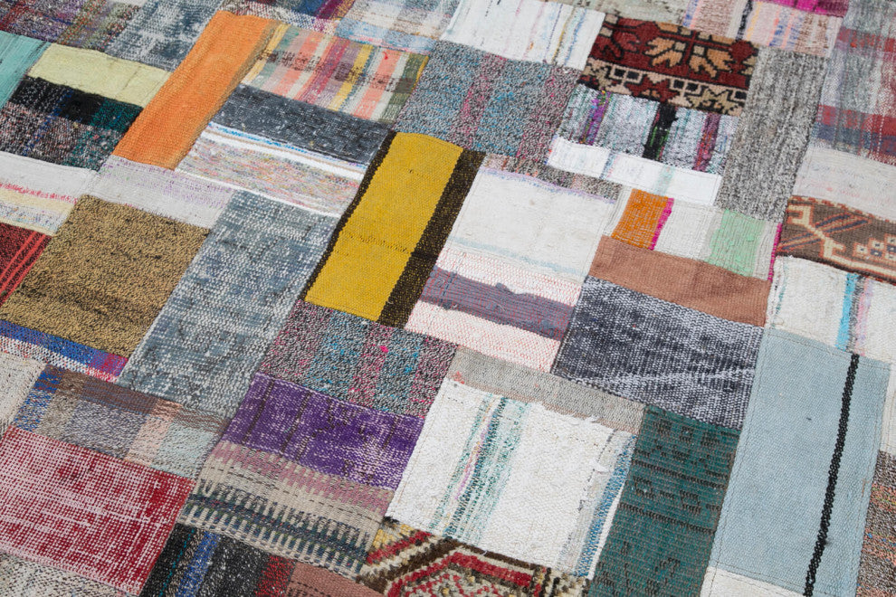 Rug N Carpet - Handmade Turkish 8' 2'' x 10' 0'' Unique Patchwork Kilim Rug