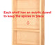 Meadow White Enamel On the Wall Spice Rack 21"h x 11"w x 4.5"d