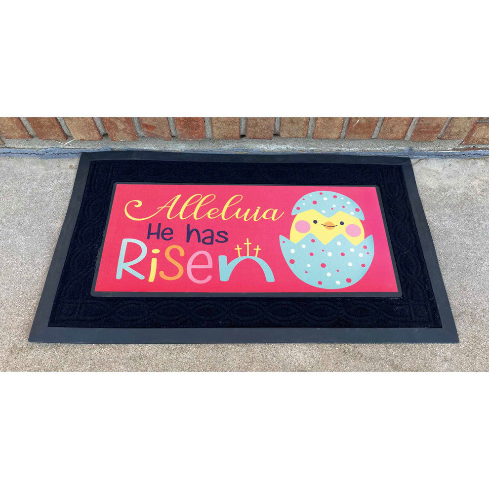 Doormat Insert, Alleluia He Has Risen