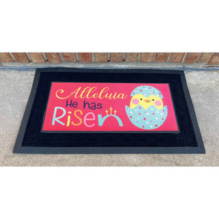 Doormat Insert, Alleluia He Has Risen