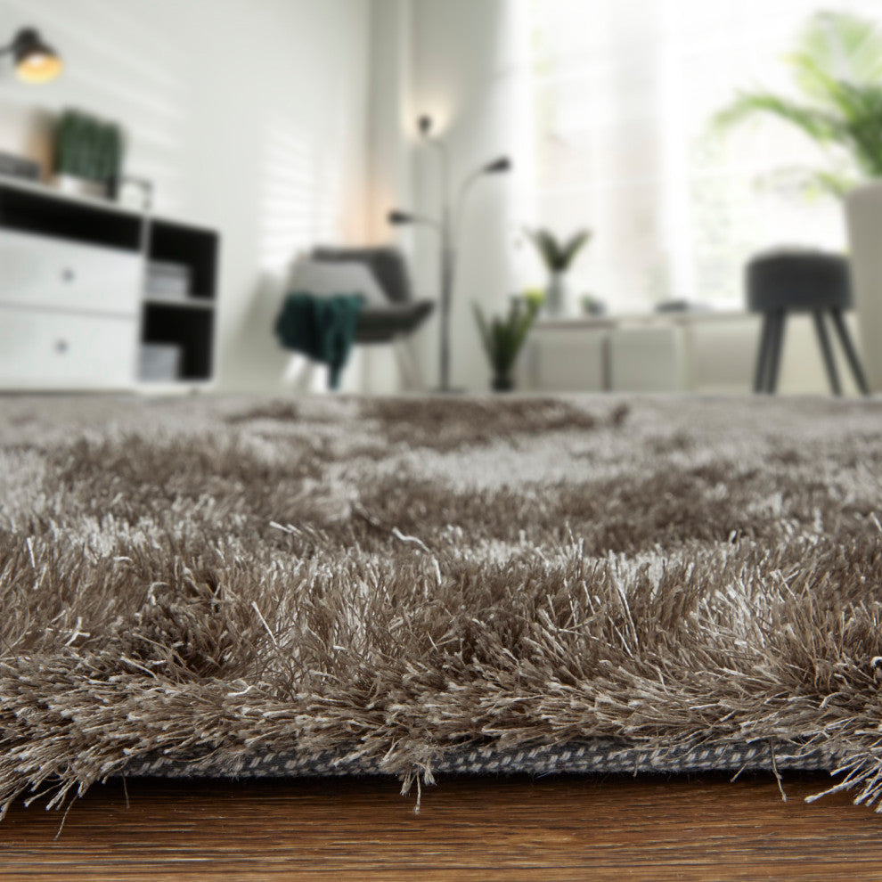 Weave & Wander Armada Plush Shag Rug, Gray, 2'x3'4"