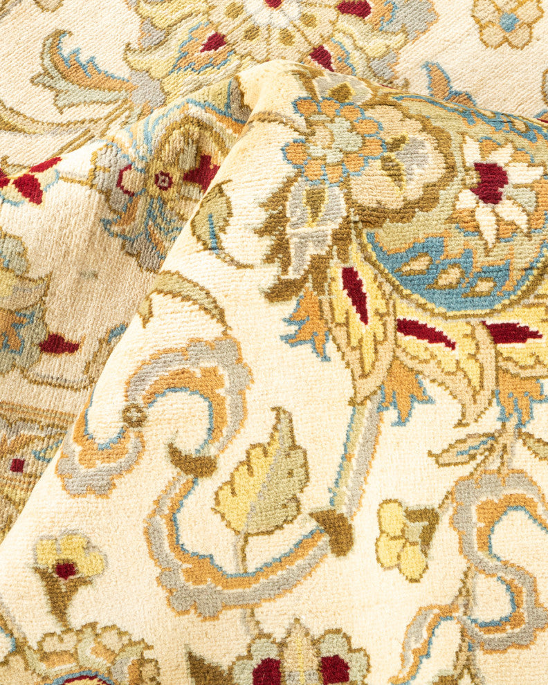 Kalyan, One-of-a-Kind Hand-Knotted Area Rug Ivory, 9'2"x12'5"