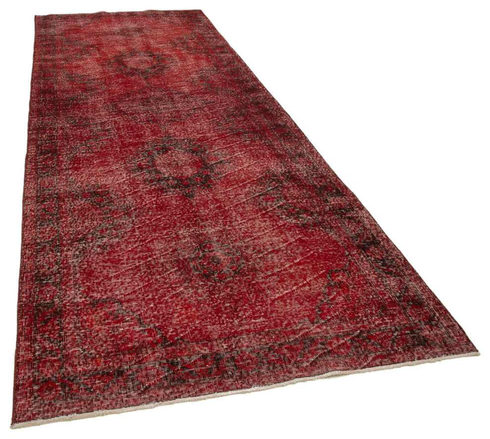 Rug N Carpet - Handmade Turkish 4' 9" x 12' 10" Unique Runner Rug