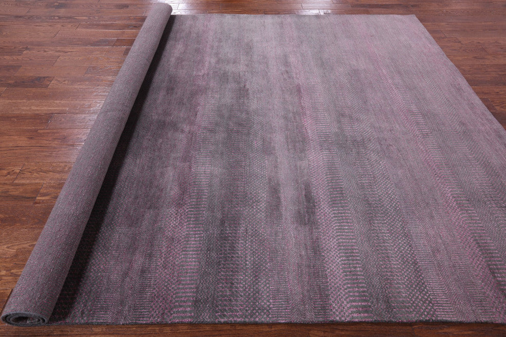 Savannah Grass Wool and Silk Handmade Rug 8' 0" X 10' 3" Q11437