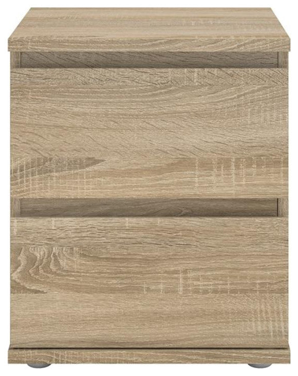Tvilum Aurora 2 Drawer Nightstand in Oak Structure