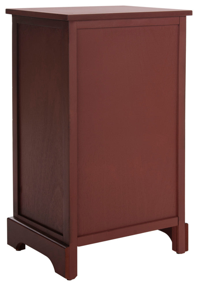 Safavieh Carrie Side Storage Side Table, Red