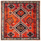 Safavieh Vintage Hamadan Vth293P Traditional Rug, Orange and Red, 6'7"x6'7" Squa